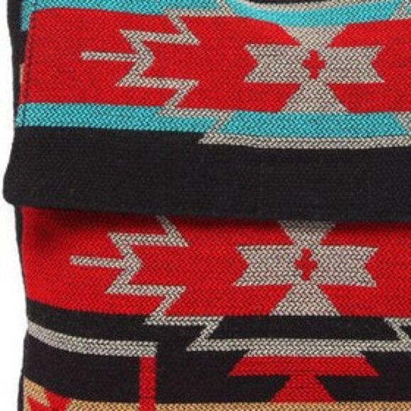 Flap Top Shoulder Bag - Southwest Style - Ethnic Inspired Design - Lightweight - Picture 4 of 9